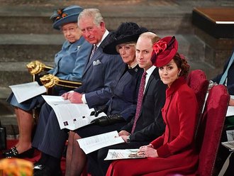 Királyi család a a Westminster Apátságban